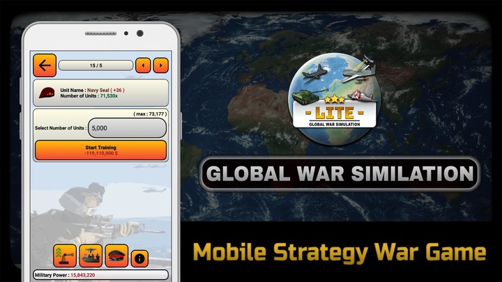 Global War Simulation LITE screenshot image 3_Popularmodapk.com