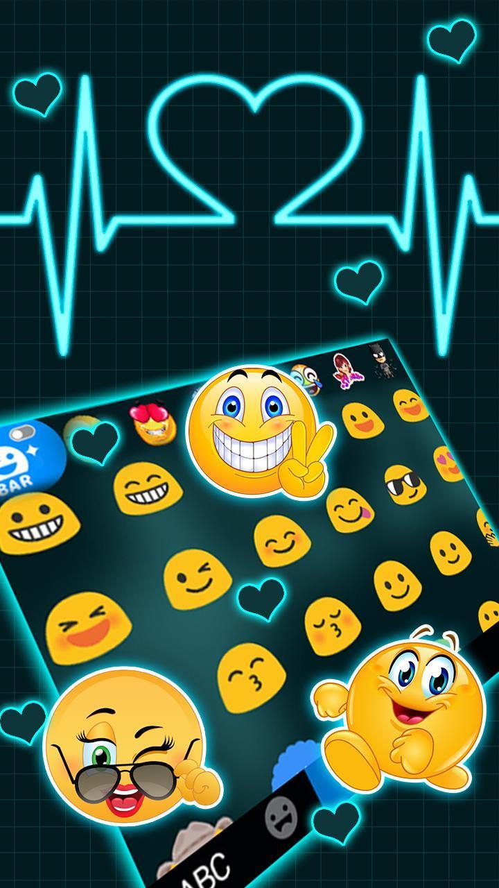 Neon Heart Love Theme screenshot image 2_Popularmodapk.com