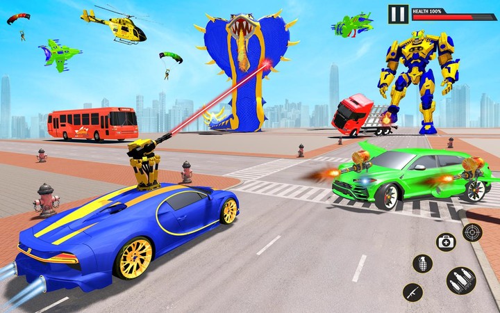 Snake Robot Car Transform Game screenshot image 19_Popularmodapk.com