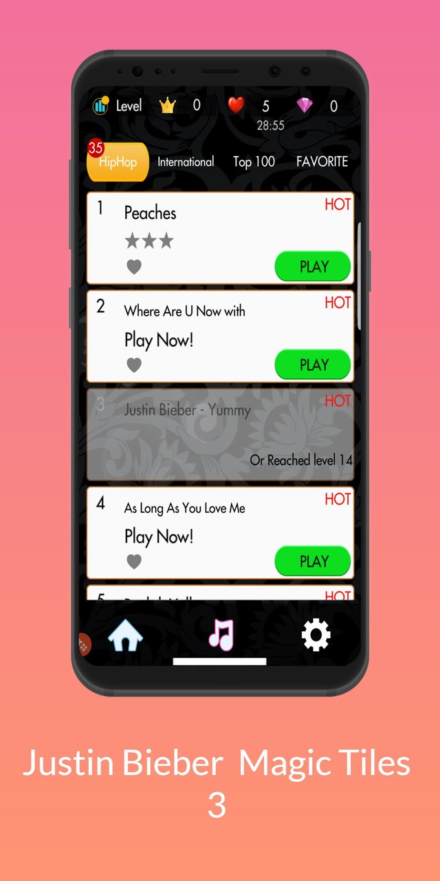 Justin Bieber Piano Tiles screenshot image 3_Popularmodapk.com