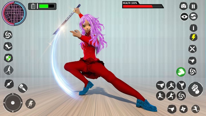 Anime High School Girl Fighter screenshot image 1_Popularmodapk.com