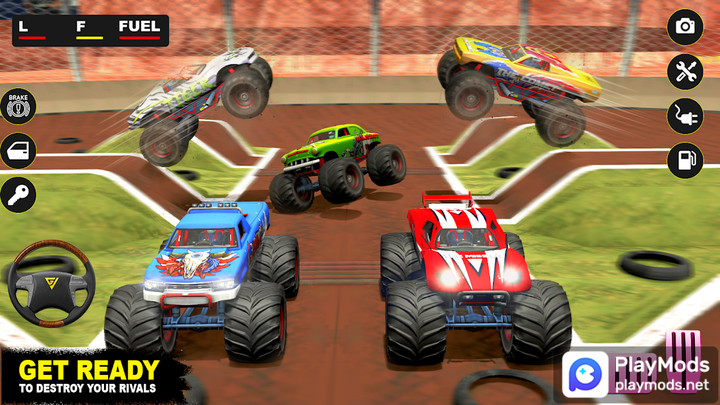 Monster Derby Truck Fighting<span>(Unlimited gold coins)</span> screenshot image 2_Popularmodapk.com