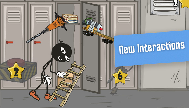 Stickman school escape 2 screenshot image 2_Popularmodapk.com