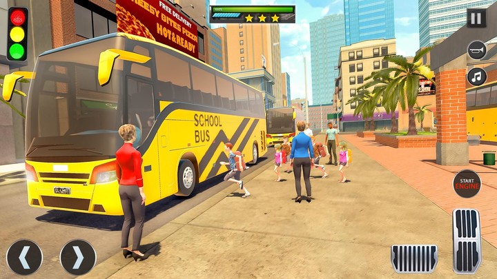 School Bus: 3D Driving Sim screenshot image 1_Popularmodapk.com