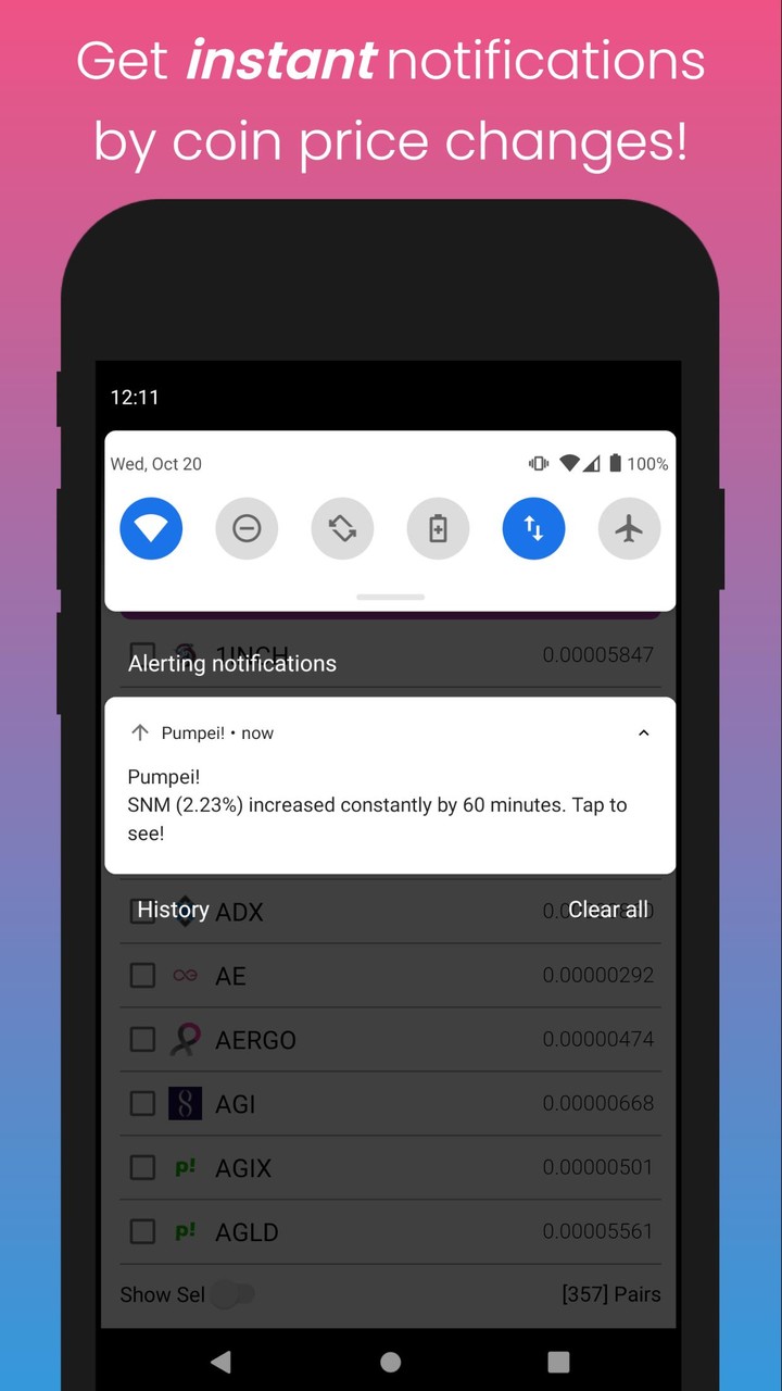 Pumpei! BTC Crypto Pump Finder screenshot image 5_Popularmodapk.com