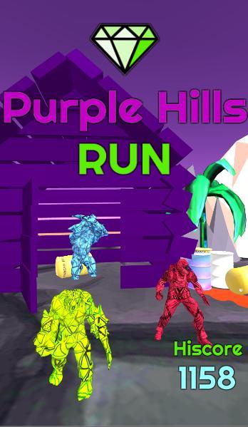 Purple Hills Run screenshot image 1_Popularmodapk.com