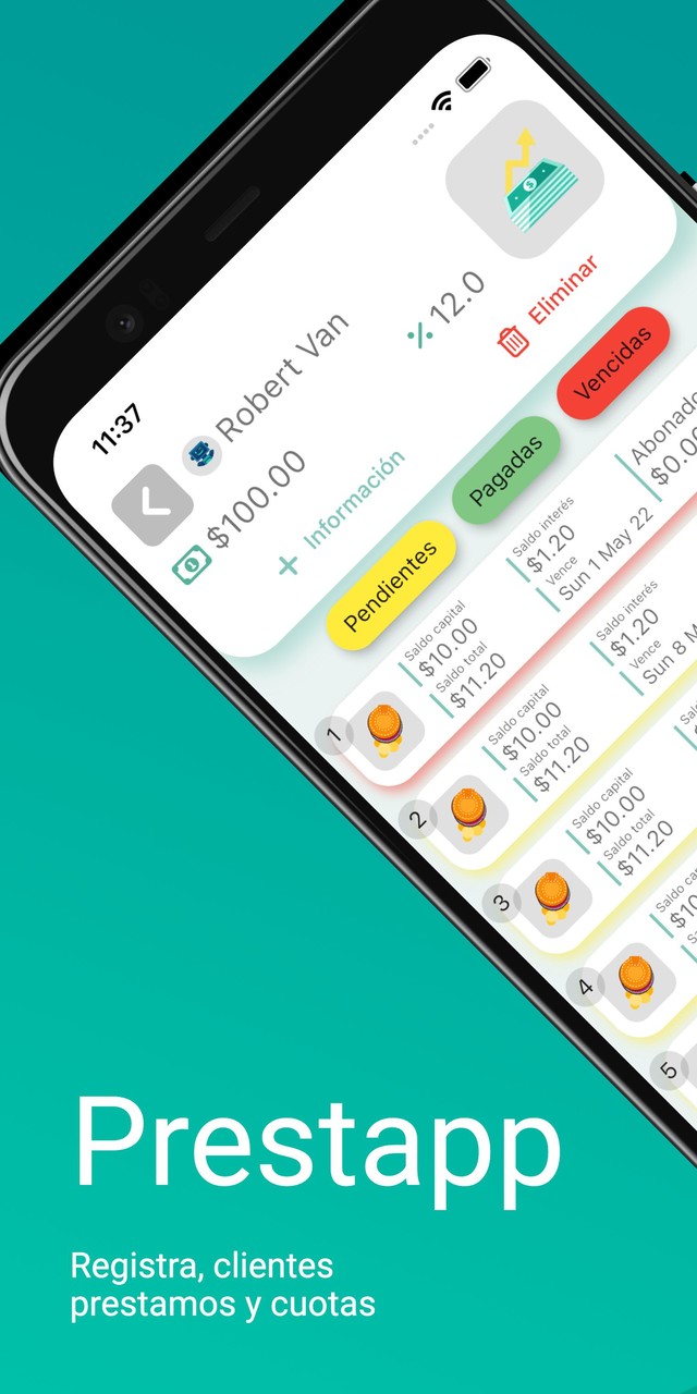 Prestapp Control de prestamos screenshot image 1_Popularmodapk.com