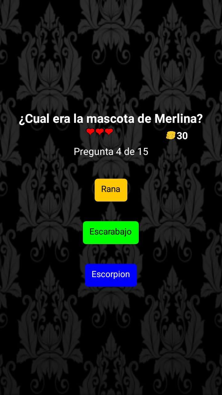 Merlina Trivia en Español screenshot image 2_Popularmodapk.com