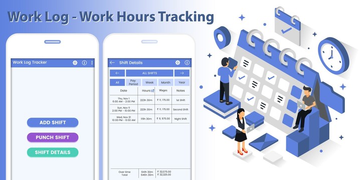 Work Log - Work Hours Tracking screenshot image 4_Popularmodapk.com
