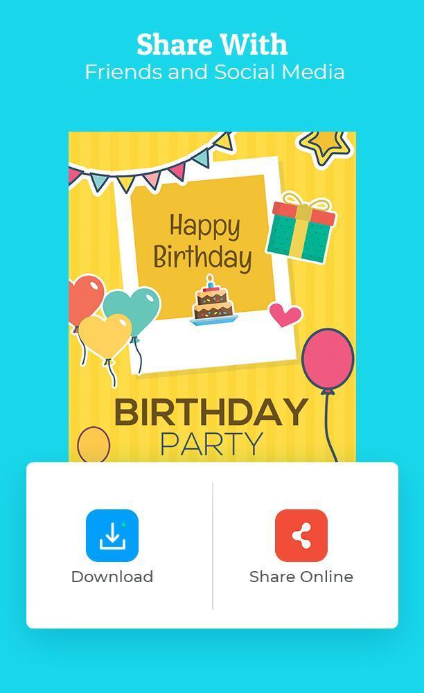 Birthday Invitation Maker screenshot image 5_Popularmodapk.com