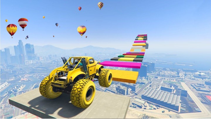 Monster Truck Stunt : Car Game screenshot image 2_Popularmodapk.com