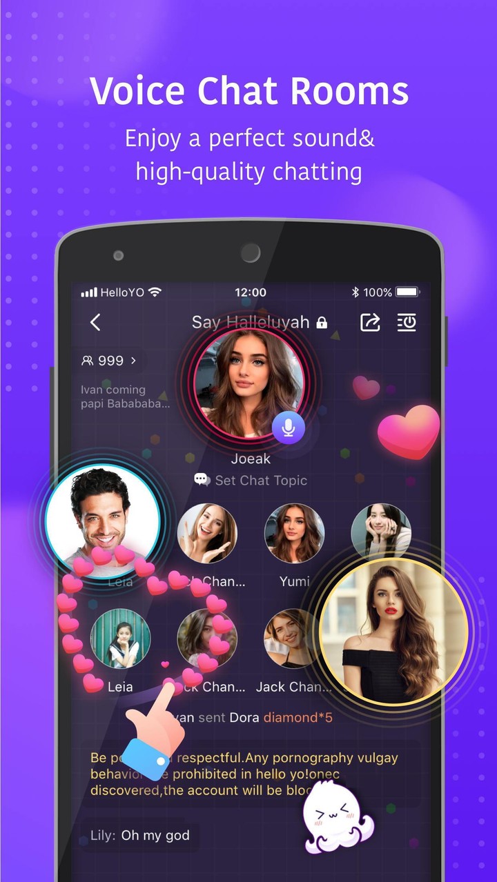 Hello Yo - Group Chat Rooms screenshot image 1_Popularmodapk.com