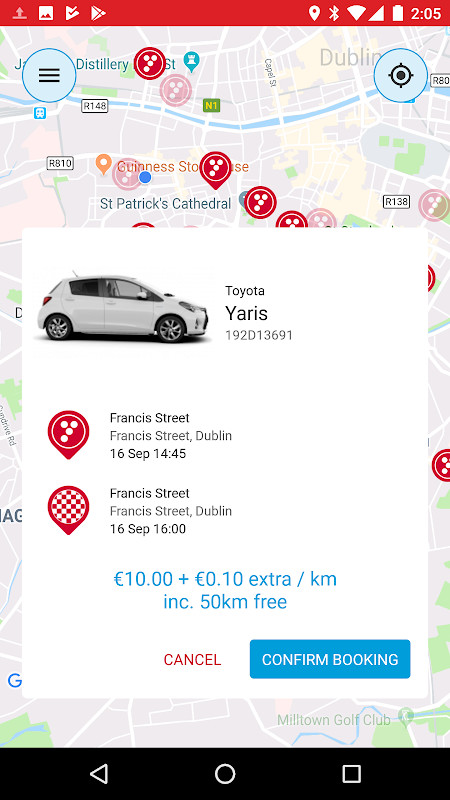 YUKO - Car Sharing in Dublin screenshot image 1_Popularmodapk.com