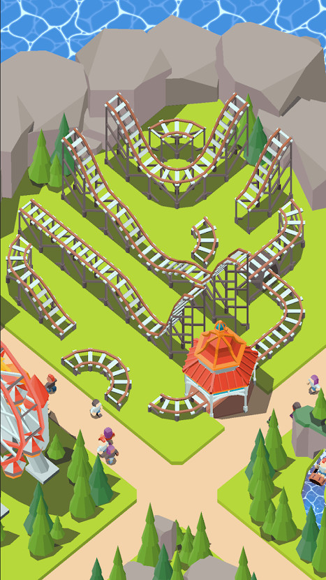 Coaster Builder: Roller Coaster 3D Puzzle Game(Mod) screenshot image 2_Popularmodapk.com