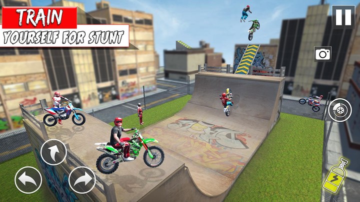 Bike Stunt Ramp Game Bike Jump screenshot image 1_Popularmodapk.com