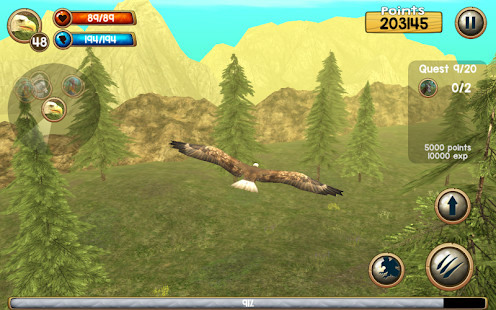 Wild Eagle Sim 3D<span>(Unlimited money)</span> screenshot image 1_Popularmodapk.com