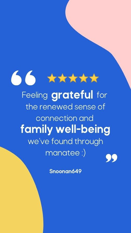 Manatee: Mental health for families screenshot image 6_Popularmodapk.com