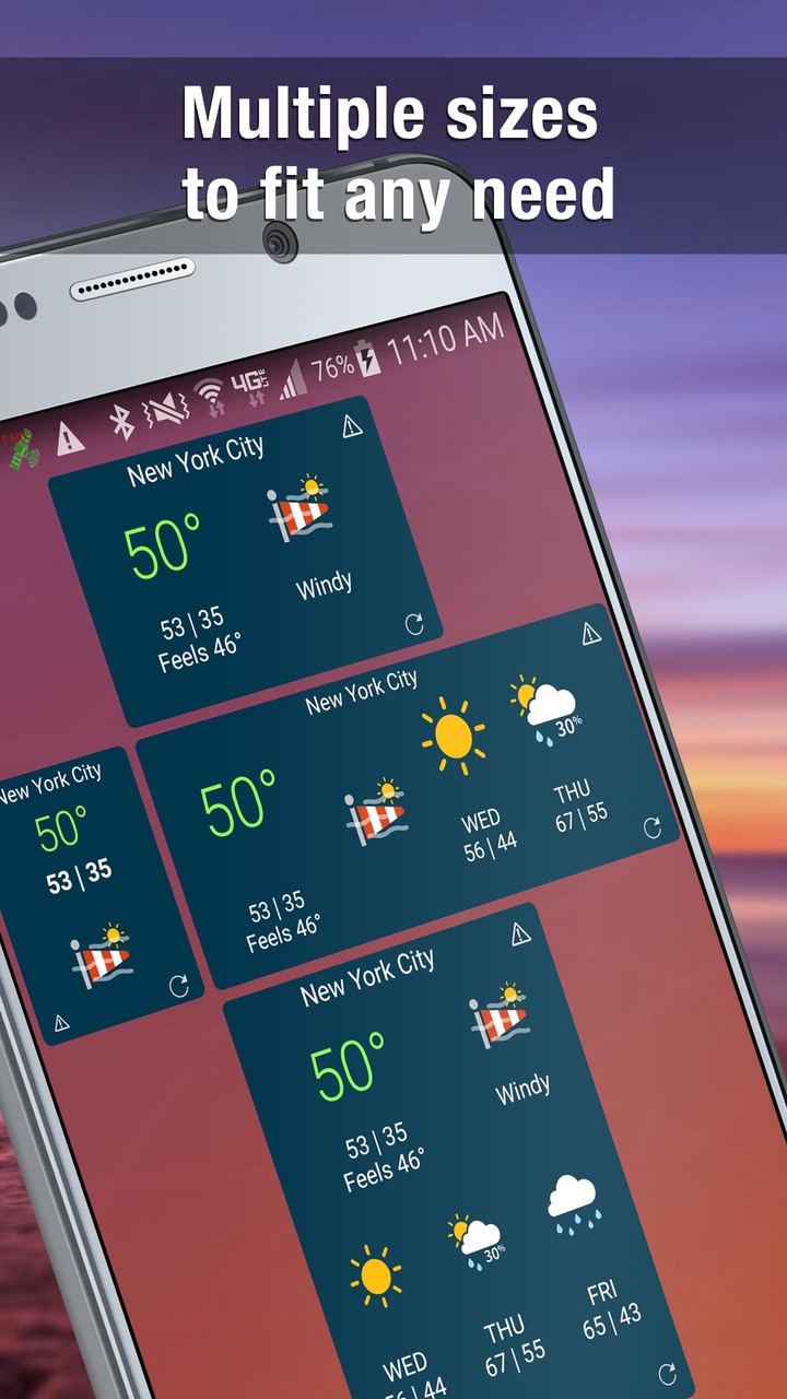 Weather Widget by WeatherBug: Alerts & Forecast screenshot image 2_Popularmodapk.com