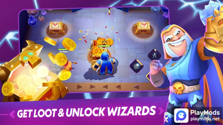 Greedy Wizards: Battle Games<span>(God Mode)</span> screenshot image 2_Popularmodapk.com