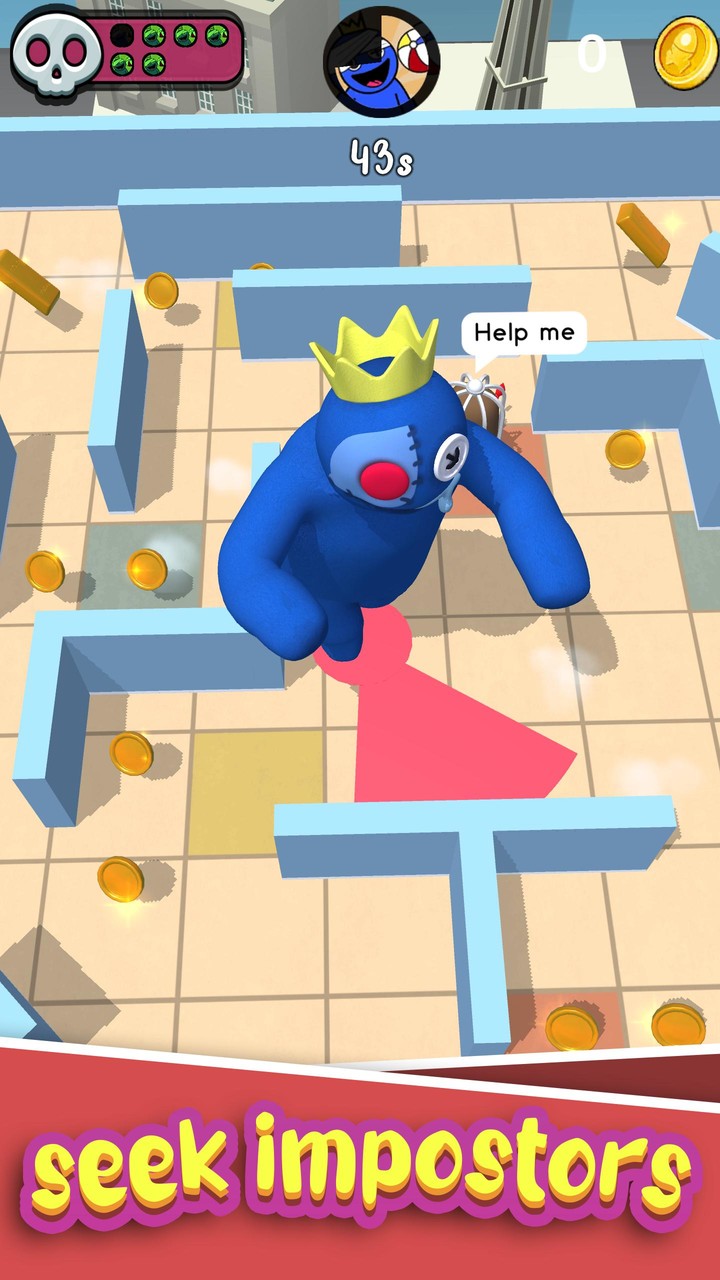 Rainblue Friends: Hide & Seek screenshot image 1_Popularmodapk.com