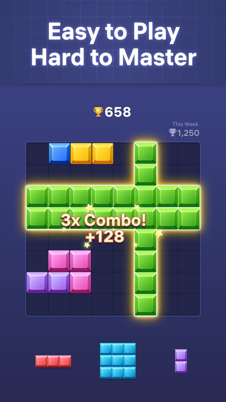 Block Crush - puzzle game screenshot image 3_Popularmodapk.com