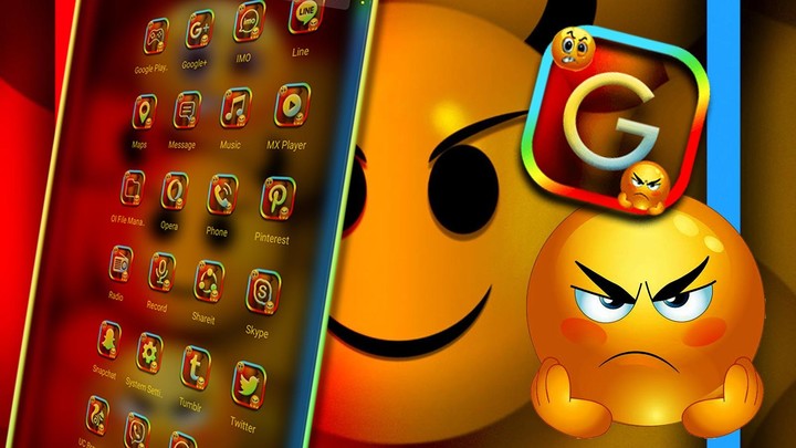 Devil Emoji Launcher Theme screenshot image 3_Popularmodapk.com