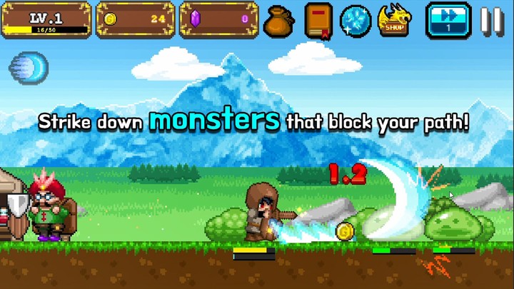 Tap Knight : Dragon's Attack screenshot image 2_Popularmodapk.com