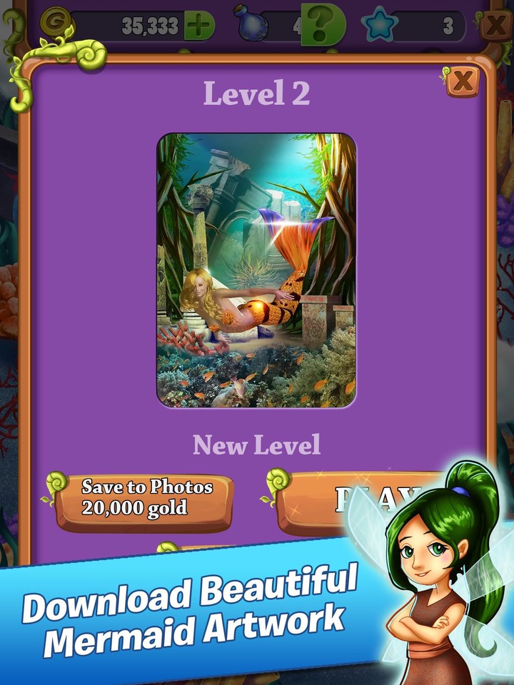 Mahjong: Mermaids of the Deep screenshot image 5_Popularmodapk.com