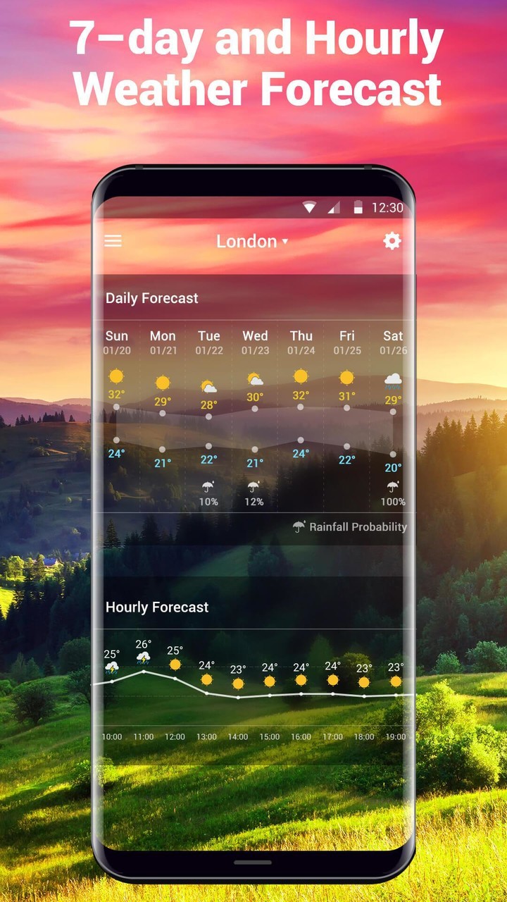 Transparent Weather & Clock App 2018 screenshot image 8_Popularmodapk.com