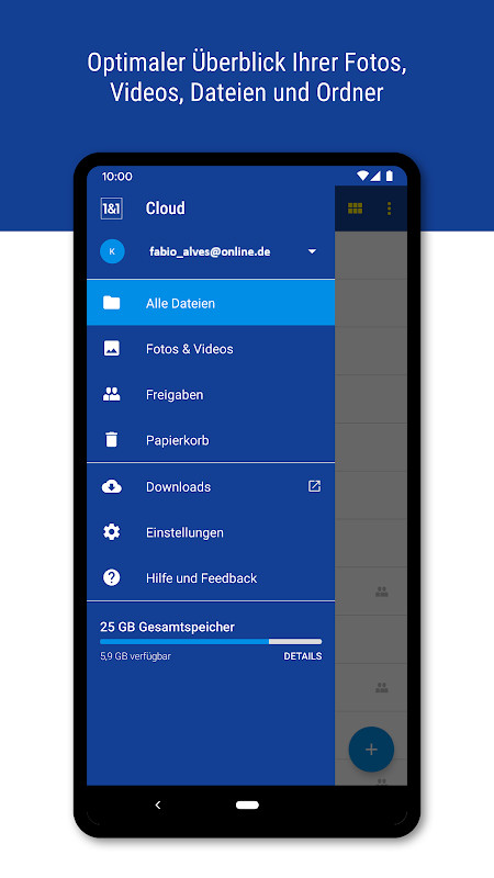 1&1 Cloud screenshot image 1_Popularmodapk.com