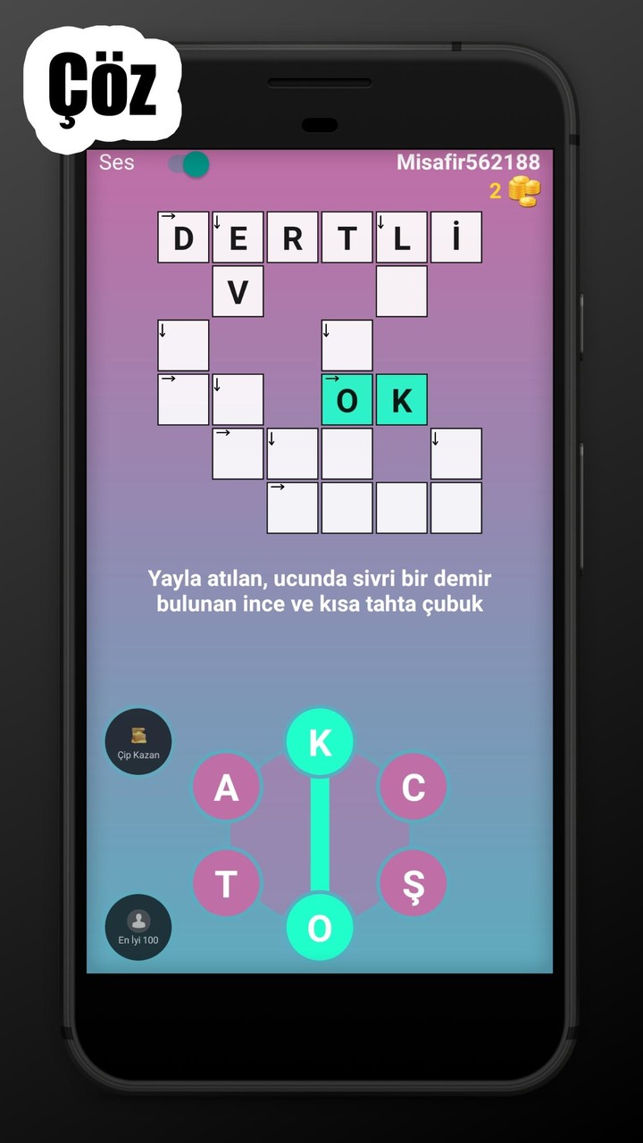Turkish Crossword Puzzle screenshot image 1_Popularmodapk.com