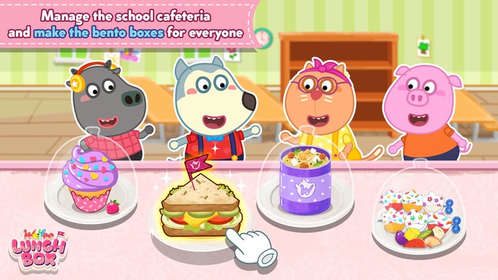Wolfoo's School Lunch Box screenshot image 1_Popularmodapk.com