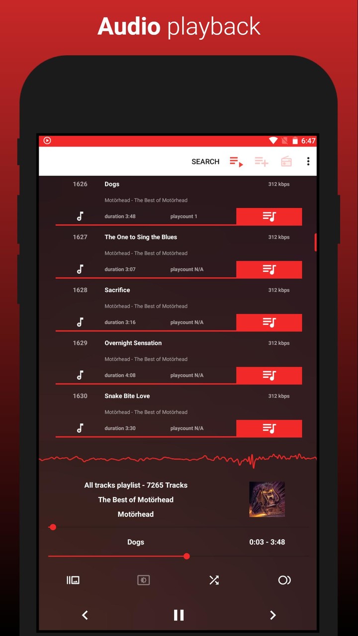 Hole Player - Music & Radio screenshot image 1_Popularmodapk.com