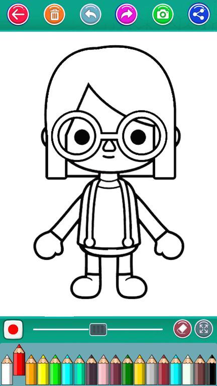 Toca Boca Coloring Game screenshot image 2_Popularmodapk.com