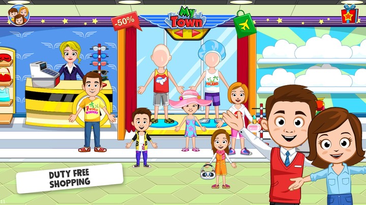 My Town Airport games for kids screenshot image 1_Popularmodapk.com