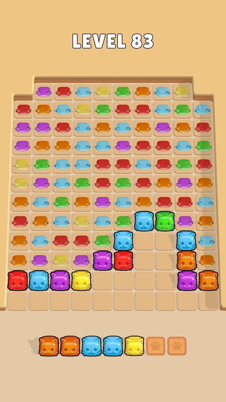 Cat Jam 3D: Block Match Game screenshot image 3_Popularmodapk.com
