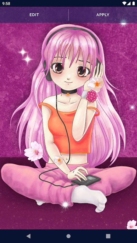 Anime Sakura Live Wallpaper screenshot image 3_Popularmodapk.com