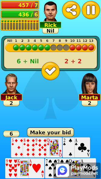 Spades<span>(No Ads)</span> screenshot image 1_Popularmodapk.com