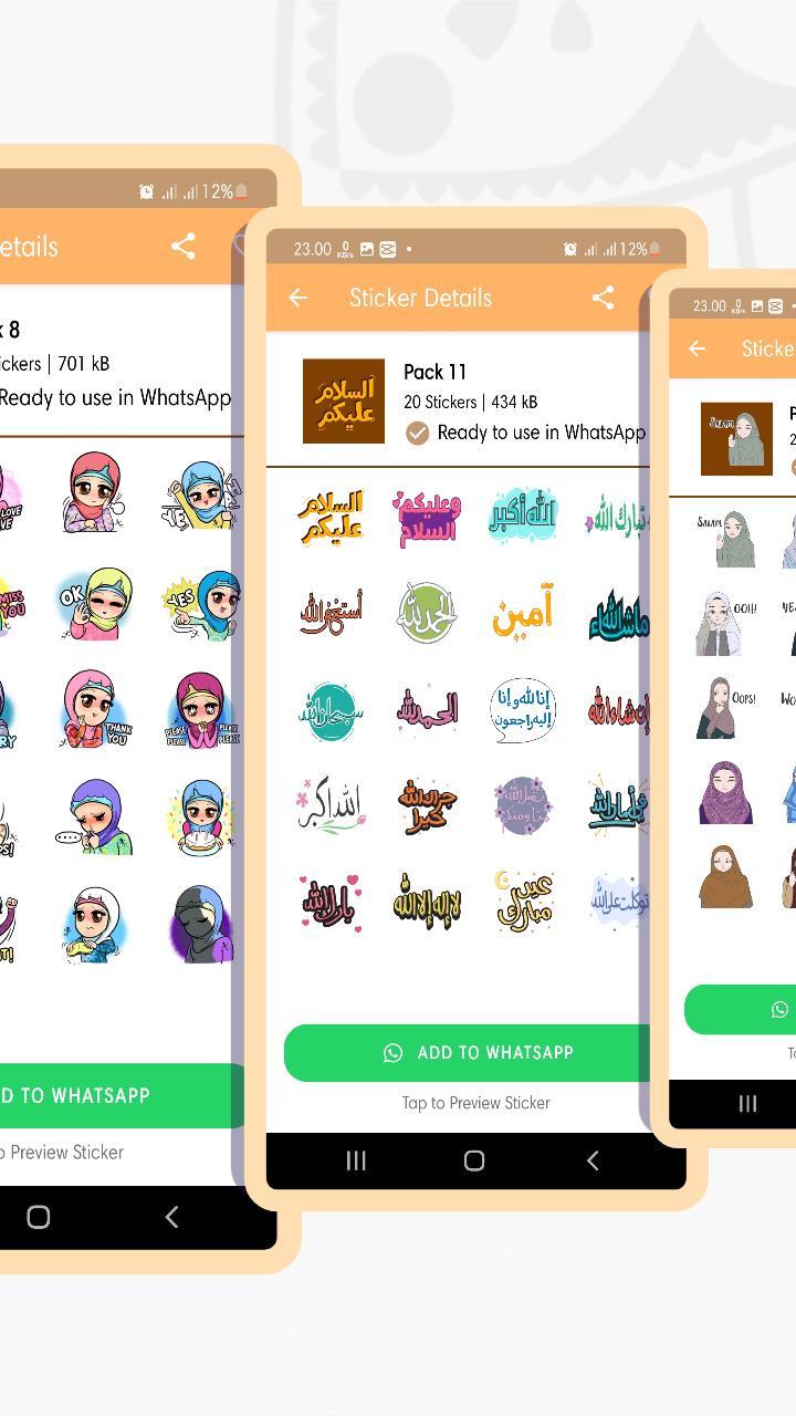 Hijab Sticker for Whatsapp screenshot image 3_Popularmodapk.com