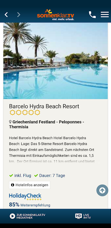 sonnenklar.TV – Günstig Reisen screenshot image 4_Popularmodapk.com