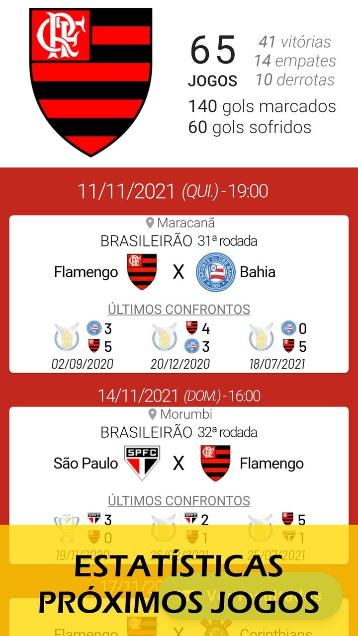 Agenda do Mengão screenshot image 1_Popularmodapk.com