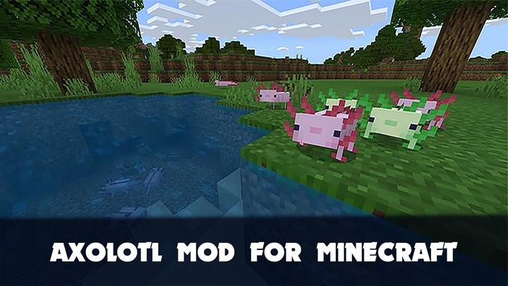 Axolotl Mod for Minecraft PE screenshot image 8_Popularmodapk.com