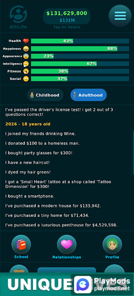 AltLife - Life Simulator<span>(Unlimited gold)</span> screenshot image 1_Popularmodapk.com