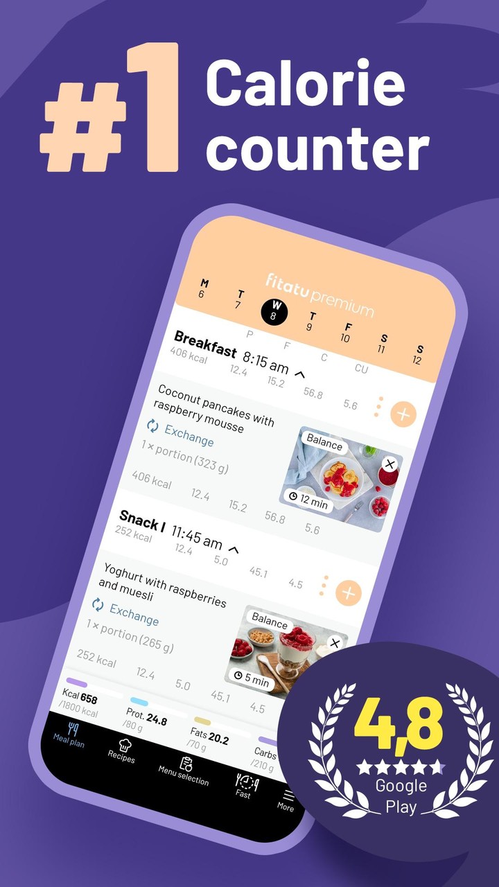 Fitatu Calorie Counter & Diet screenshot image 3_Popularmodapk.com