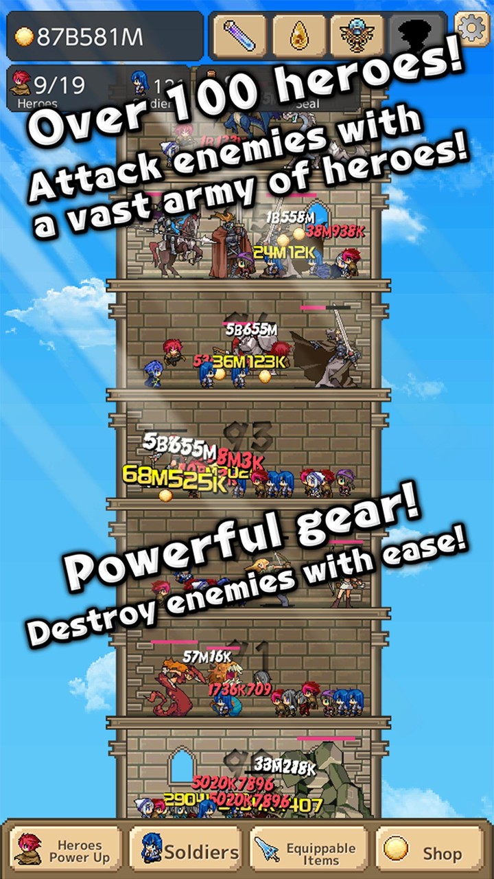Tower of Hero screenshot image 2_Popularmodapk.com