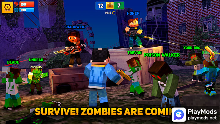 Block City Wars: Pixel Shooter with Battle Royale<span>(Endless bullets)</span> screenshot image 9_Popularmodapk.com