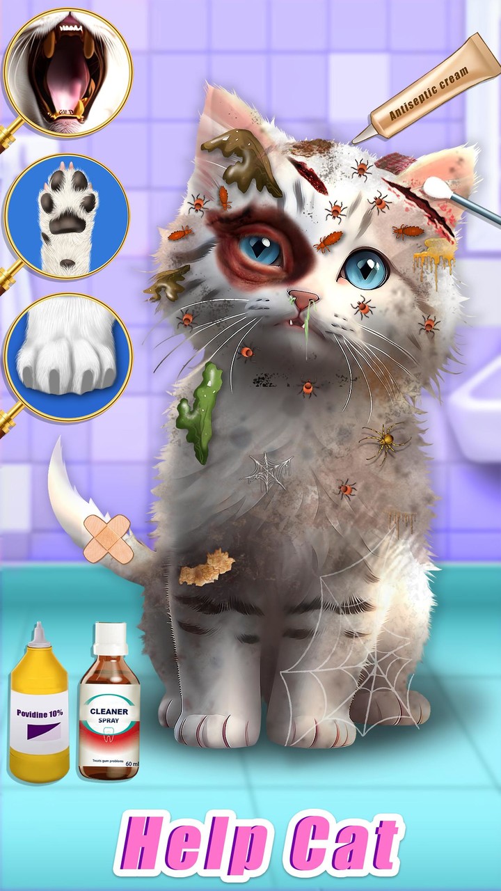 Cat ASMR Makeover Salon Games screenshot image 1_Popularmodapk.com
