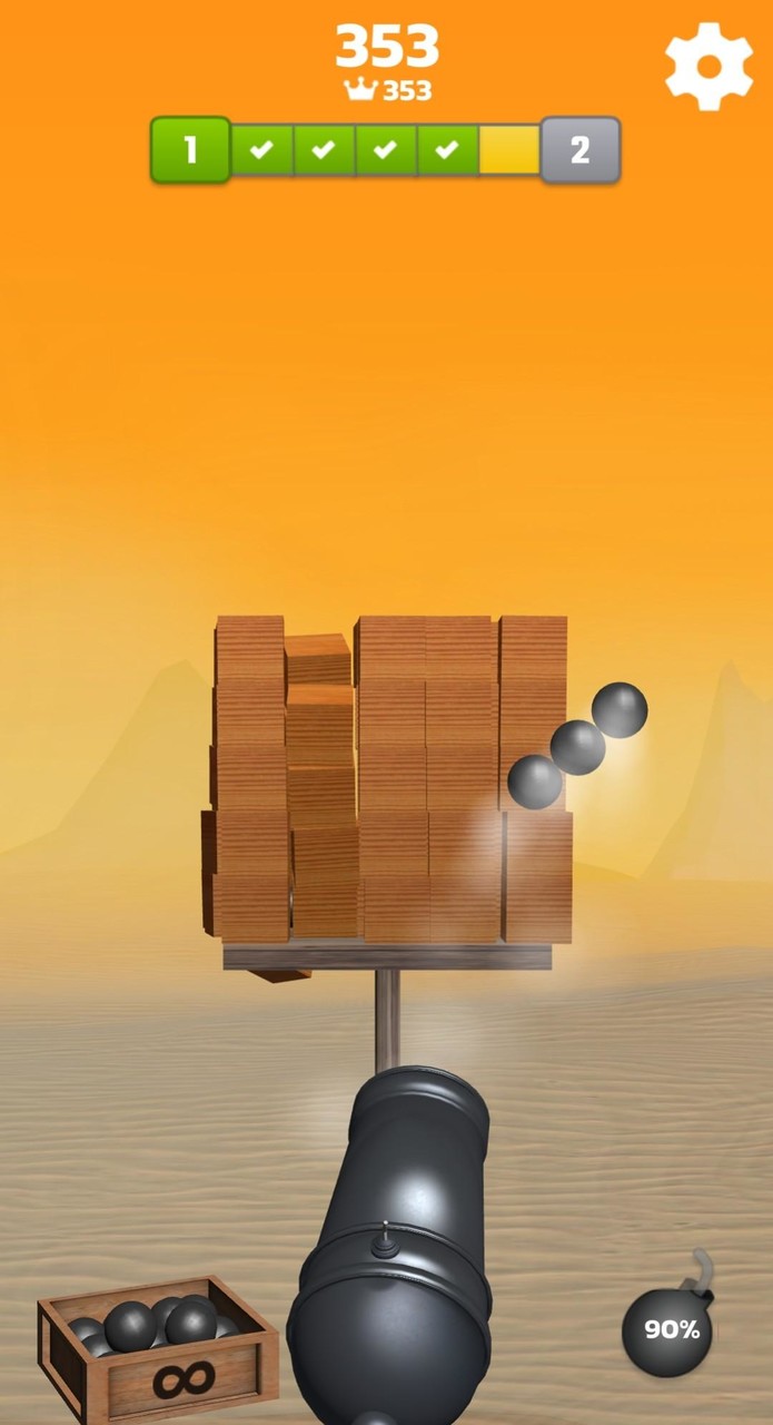 Cannon Ball 3D Ball blast 2023 screenshot image 3_Popularmodapk.com