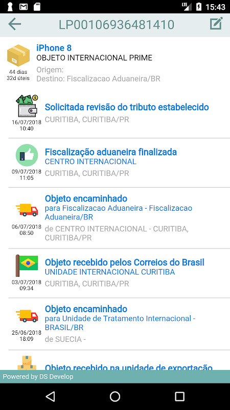 Rastreio Fácil (rastreamento correios) screenshot image 3_Popularmodapk.com