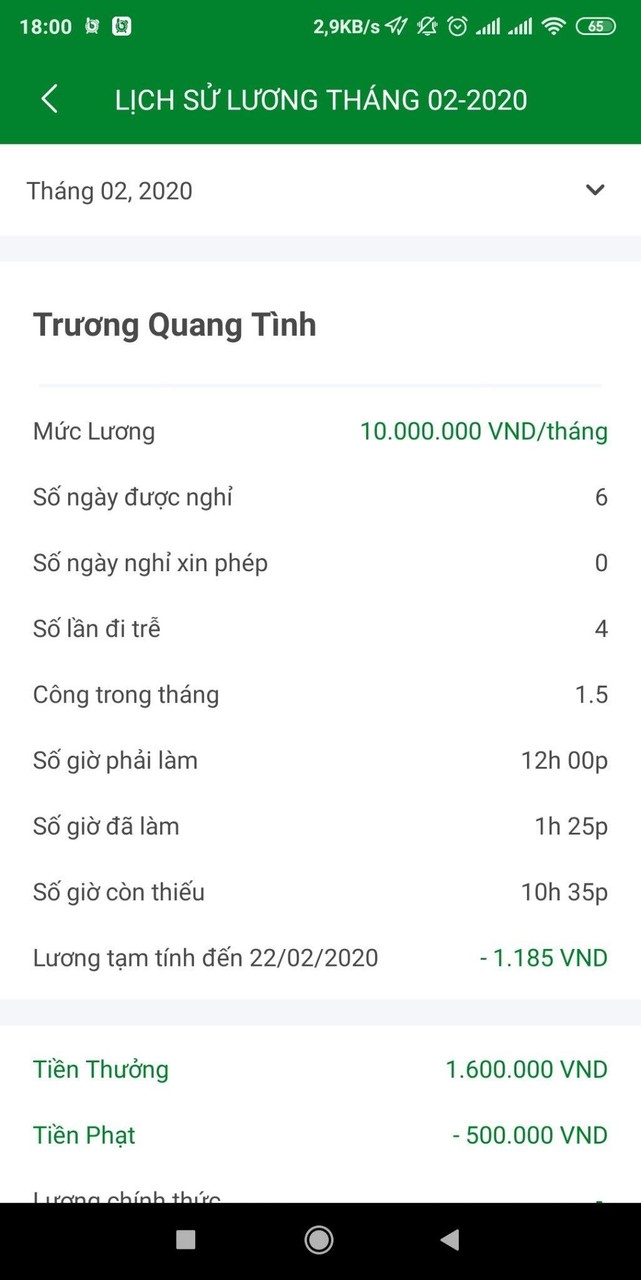 bWork - Ứng dụng chấm công và tính lương online screenshot image 4_Popularmodapk.com